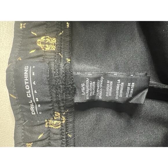 Large New Board Shorts Mens Shorts Black/Gold, Drill Clothing Company MSRP: $68 - Picture 4 of 4